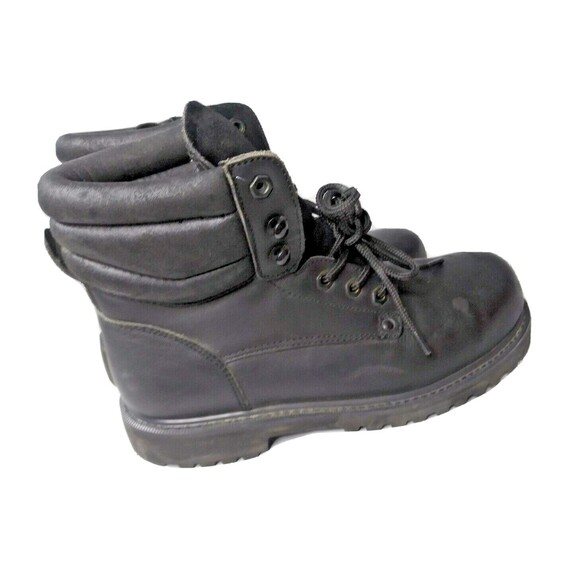 Vintage Sears Steel Toe Boots Men's Size 9.5 D Black Leather - Picture 3 of 10